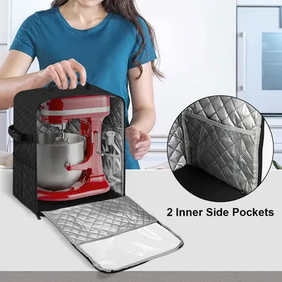 für Kitchen Aid Mixer Mixer Staubschutz, wasserdicht, mehrere Taschen, Mixer-Organizer, langlebig, Organizer, Tasche, Standmixer-Abdeckung