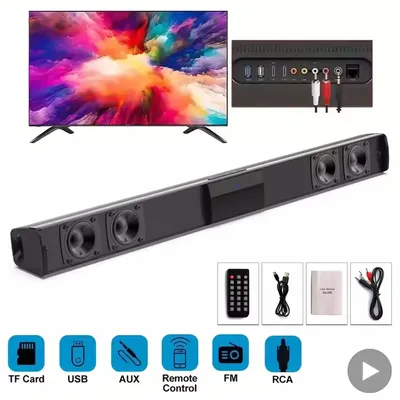 Soundbar Für TV Subwoofer Bluetooth Lautsprecher Sound Bar Box Musik Drahtlose Radio FM Caixa De Som Big Bocina Bass Bluetooth Coluna