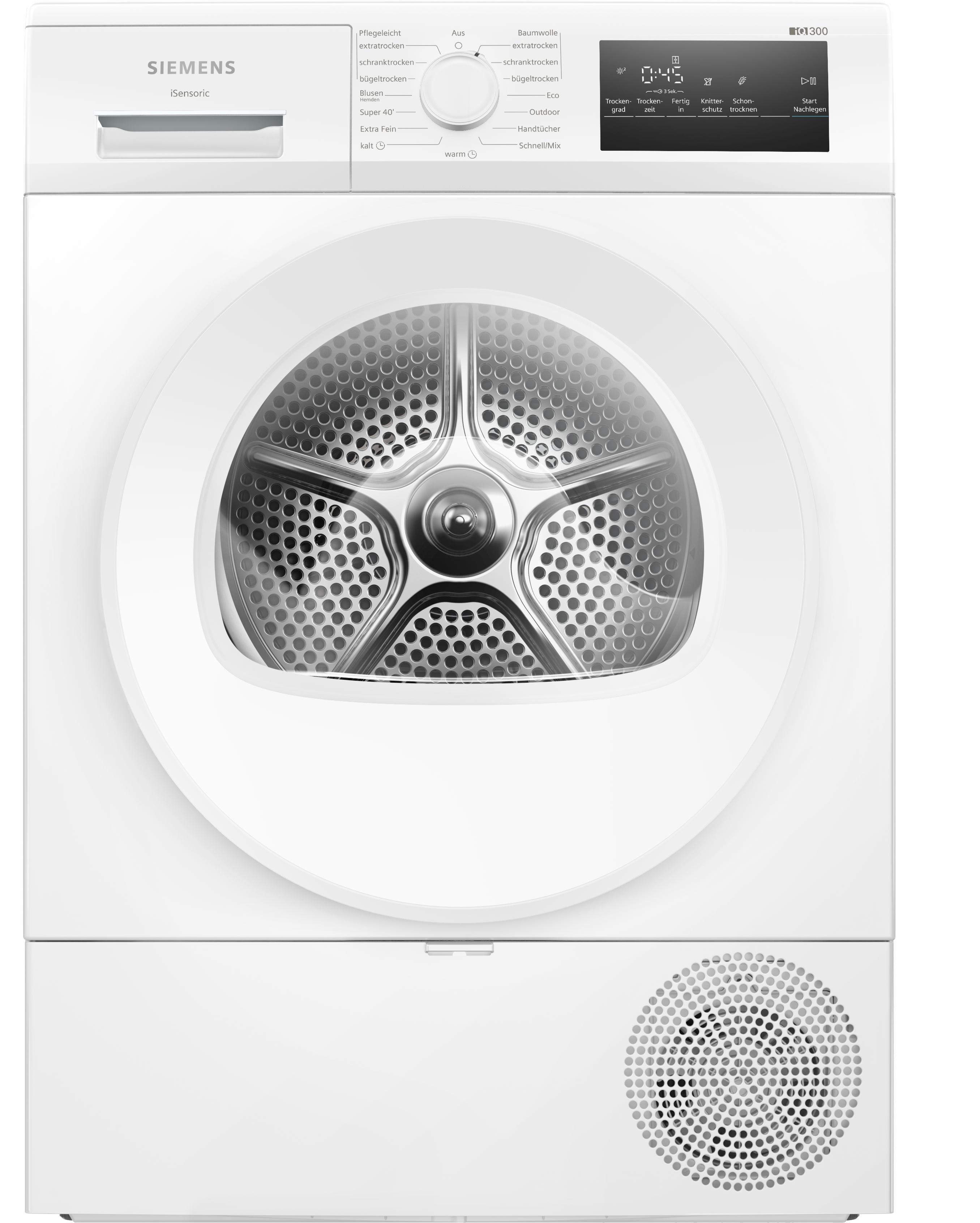 SIEMENS Wärmepumpentrockner "WT45HVA4", Energieeffizienz: D (A-G), weiß, B:59,8cm H:84,2cm T:61,3cm, Trockner, Topseller