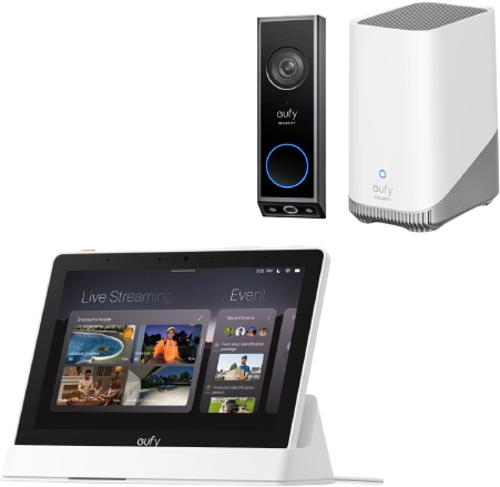 eufy Smart Display und Türklingel mit Kamera E340 und eufy HomeBase™ S380