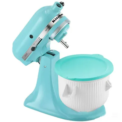 Silikondeckel kompatibel mit Kitchenaid 2-Liter-Eiscreme-Mixer-Schüssel, Silikon-Abdeckungen für Kitchenaid Gefrierschüssel-Zubehör, Dis