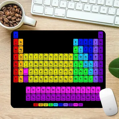 Pc Gamer Periodensystem der Elemente Computer Schreibtisch Matte Gaming Laptops Maus Matten Maus Pad Mousepad Glas Schrank Tastatur Teppich