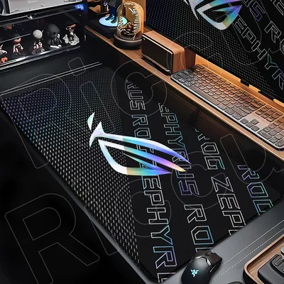 1200x600mm Computer Gamer Büro Übergroße Tischsets Anime Asus Rog Mauspad XXXL Gaming PC Tastatur Zubehör Nicht-slip Spielen