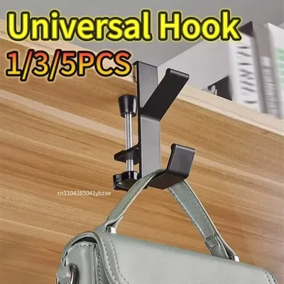 Einstellbare Schreibtisch Rand Haken Gaming Headset Schreibtisch Tasche Aufhänger Schlüssel Rucksack Lagerung Hängen Haken Punch-freies Home Office Organizer