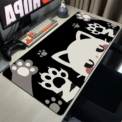 Rosa Anime Mauspad Katze Pfote PC Gamer Mouse pad niedliche Schreibtisch matte wasch bare Geschwindigkeit große Gaming Maus matte Gummi Tastatur Schreibtisch Pad