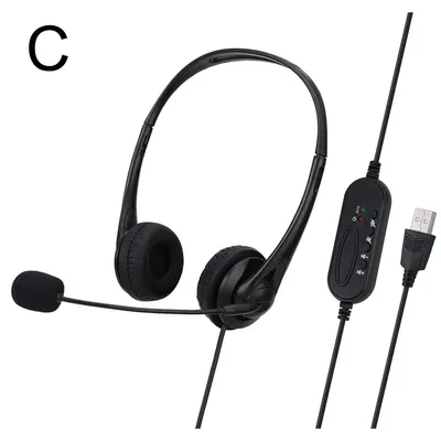 3,5mm Wired PC Kopfhörer Universal USB Laptop Headset Mit Noise Cancelling Mic Für Chat Netzwerk Teaching Video Konferenz