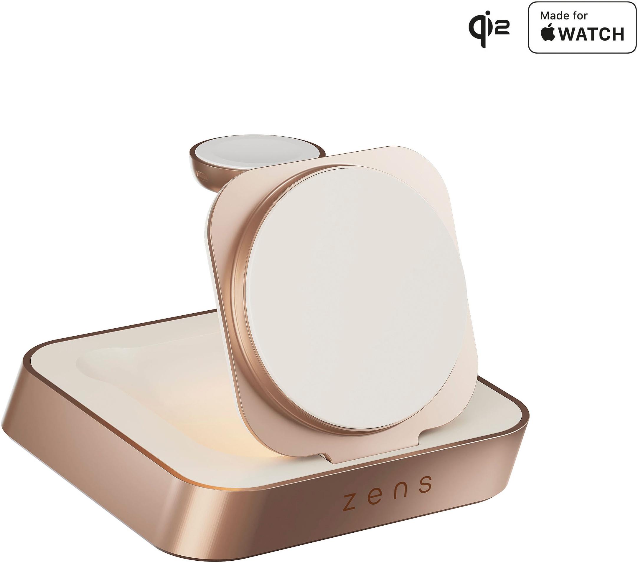 ZENS Smartphone-Ladegerät "Nightstand Charger Pro 2", rosa (kupfer), B:9,9cm H:7,7cm T:9,4cm, Ladegeräte