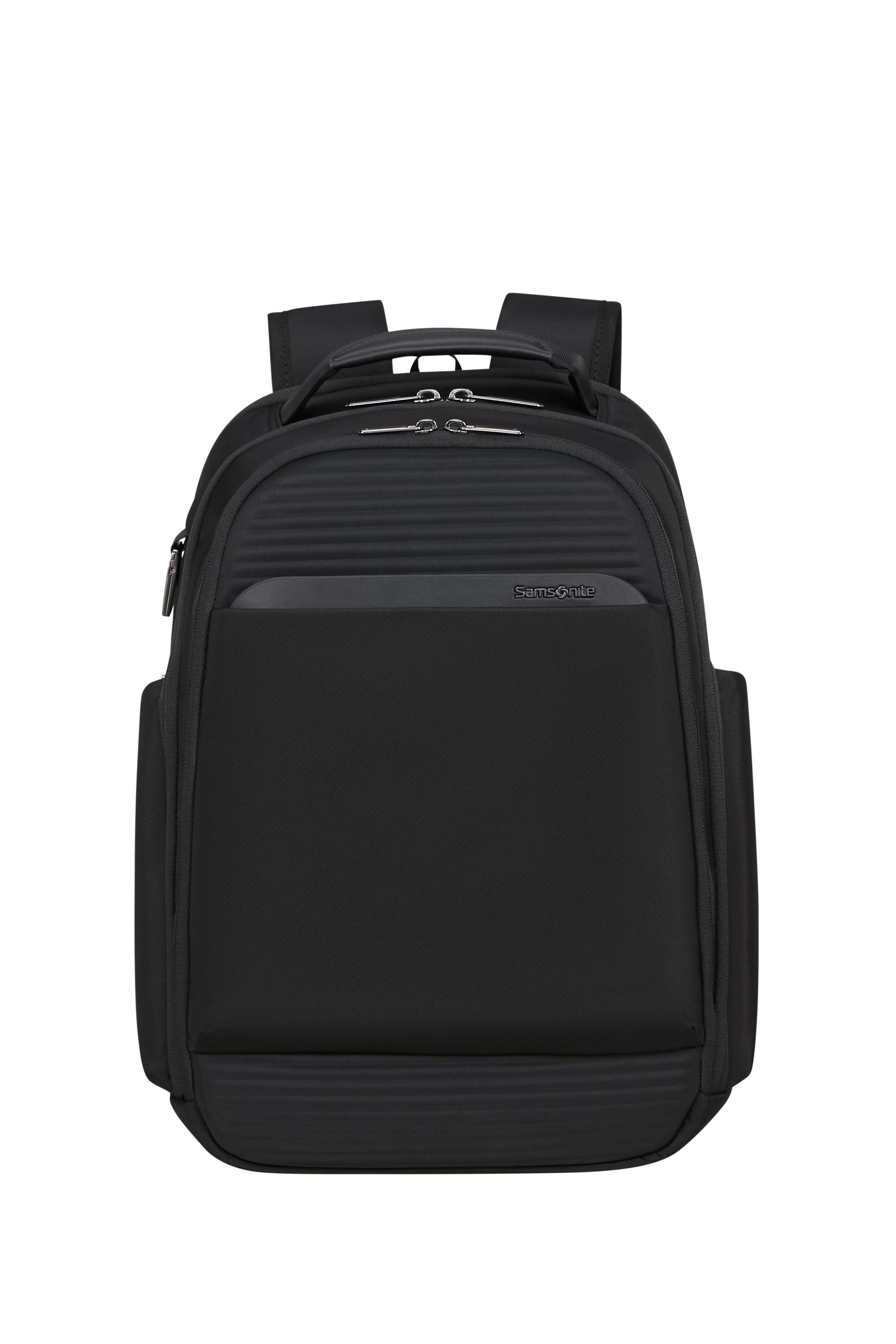Tagesrucksack SAMSONITE "PARALUX", Gr. B/H/T: 33cm x 43cm x 17,5cm, schwarz, Polyester, Rucksäcke