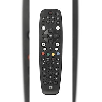 One For All Basic URC 2981 Fernbedienung IR Wireless TV, Beistellgerät, DVD/Blu-ray, Soundbar-Lautsprecher Drucktasten