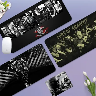 Son Of Anarchy American Crime Tv Series Rubber XXL Gaming Laptop Computer Desk Mat Mouse Pad Mouse Mat Notbook Mousepad Gamer