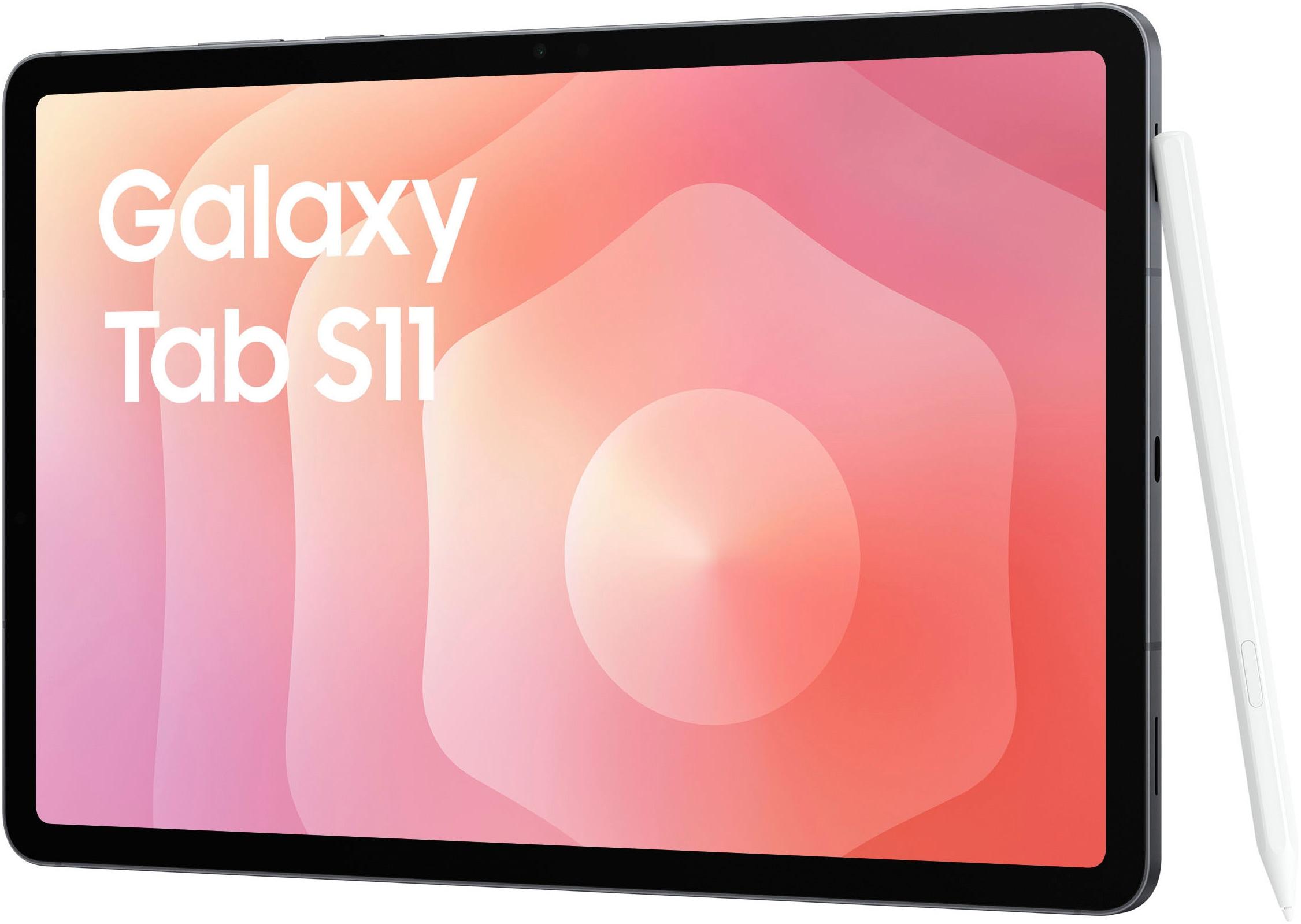 SAMSUNG Tablet "Galaxy Tab S11", Energieeffizienz: G (A-G), grau, 256 GB, ohne eSIM, Tablets_EBookReader