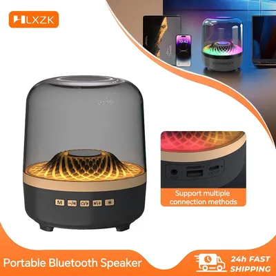 Glaze 5-Subwoofer, Bluetooth 5.3, Audio-Atemlampen-Lautsprecher, Hi-Fi, akustische kabellose Soundbar, tragbarer Lautsprecher für Heimkino