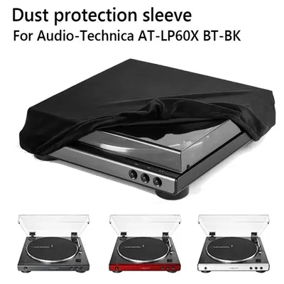 Plattenspieler-Staubschutz, Spandex, hohe Elastizität, Plattenspieler-Staubschutzhülle mit elastischem Band, faltbar, für Audio-Technica AT-LP60XBT