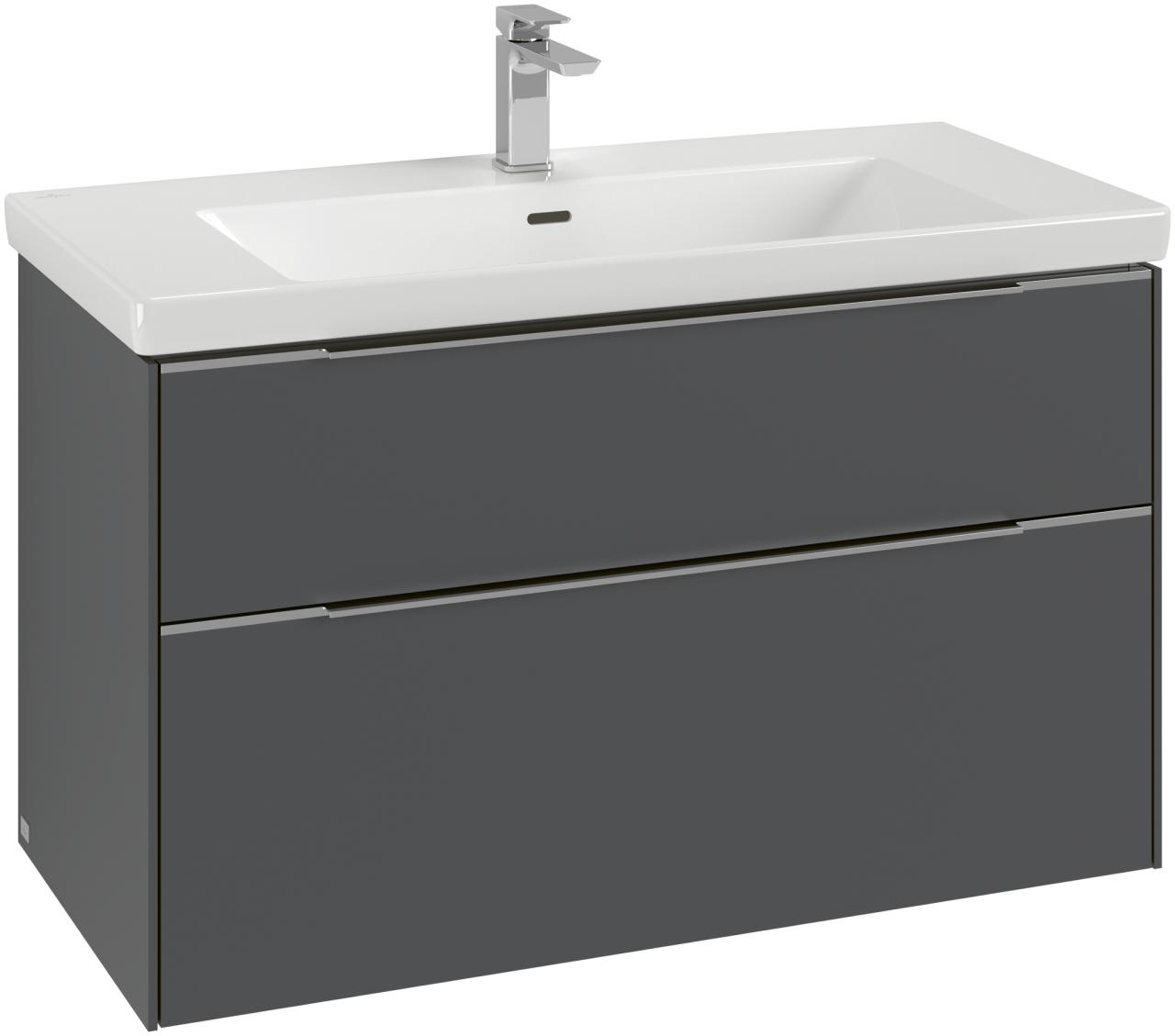 Villeroy & Boch Waschtischunterschrank Subway 3.0 C570L2 973x576x478mm m. Bel. 2 Ausz. Waschtisch mi C570L2AF