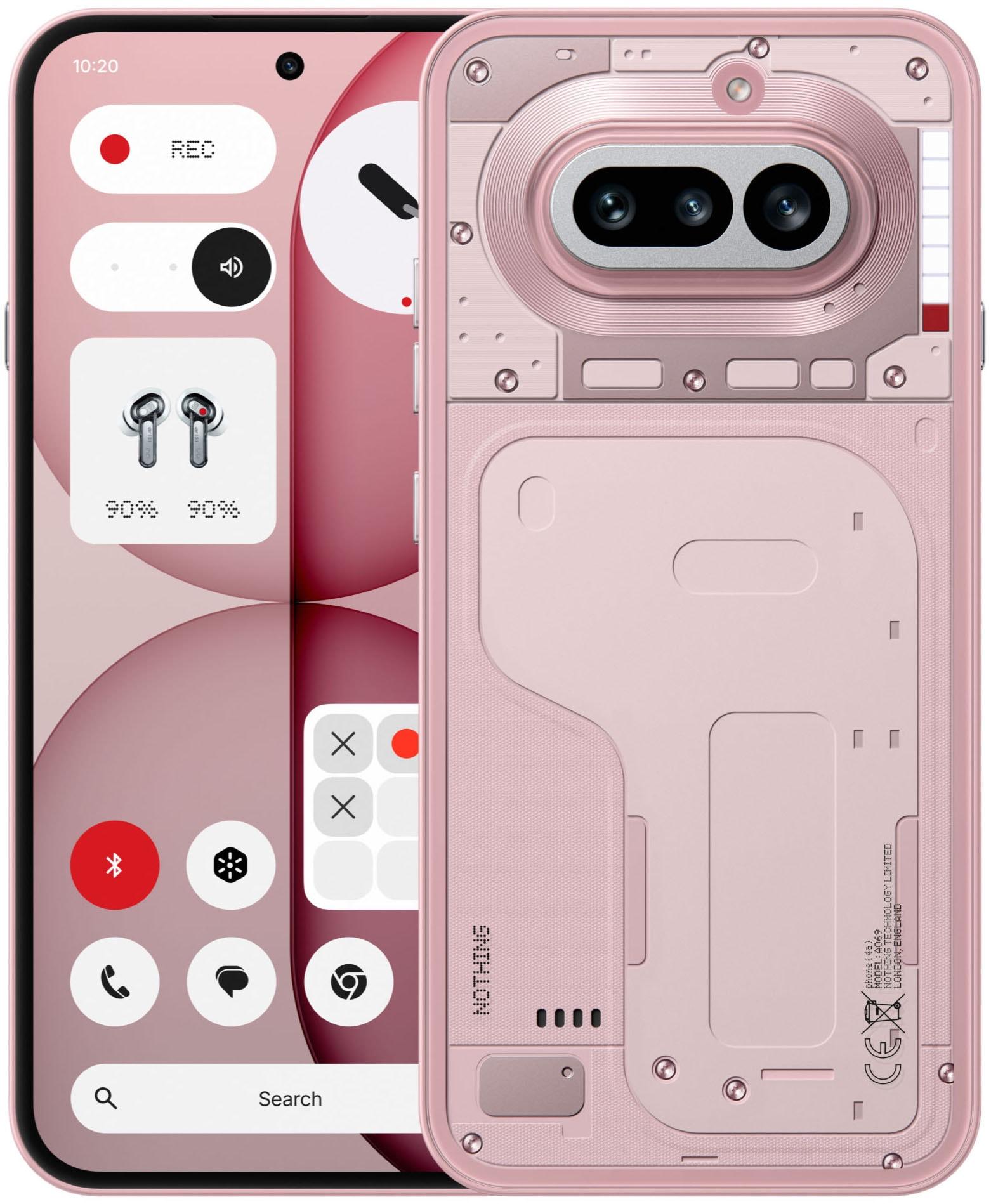 NOTHING Smartphone "Phone (4a)", Energieeffizienz: B (A-G), rosa, 256 GB, Mobiltelefone
