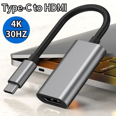 Typ C zu HDMI-kompatibel Kabel USB C zu HDTV Konverter HD 4K USB 3,1 HDTV Kabel Adapter für MacBook Chromebook Samsung Xiaomi