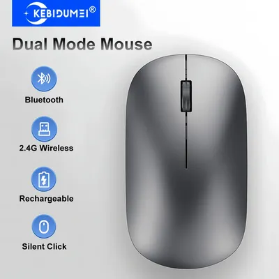 2,4G Drahtlose Maus Bluetooth Maus Dual-Modus Wiederaufladbare Maus Gaming Mäuse Büro Stille Taste Maus für PC Laptop tablet