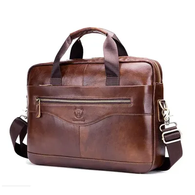 Bull captain Kuhle der Aktentasche Männer Handtaschen hochwertige Business Laptop Massage tasche Männer Marke Echt leder Handtaschen