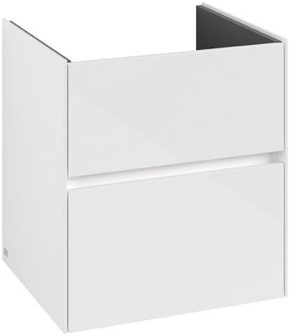 Villeroy & Boch Waschtischunterschrank Collaro C142B0 472x609,5x480mm mit Beleuchtung Glossy White C142B0DH
