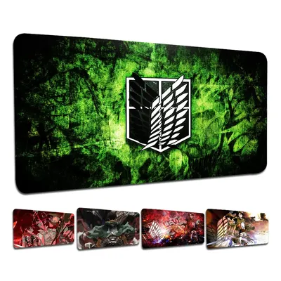 Anime Attack-On-Titan Levi-Ackerman Custom Skin PC Gaming Mauspad Gamer Schreibtischmatten Tastatur Pad Mause Pad Muismat