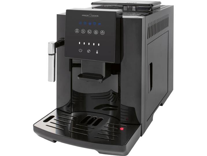 ProfiCook Kaffeevollautomat Edelstahl Schwarz