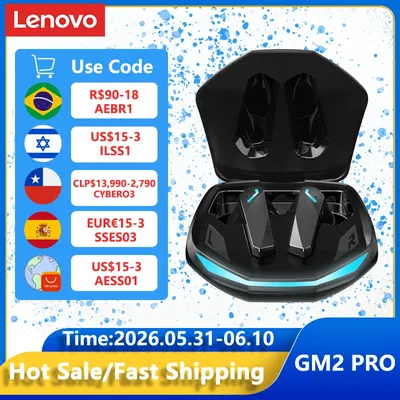 Original Lenovo GM2 Pro 5.3 Kopfhörer Bluetooth Drahtlose Ohrhörer Kopfhörer mit geringer Latenz HD Anruf Dual Mode Gaming Headset mit Mikrofon