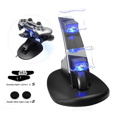Controller Ladegerät Für PS4 LED Dual USB Lade Dock Station für Dual Vibration 4/PS4 Slim Pro Gaming Controller