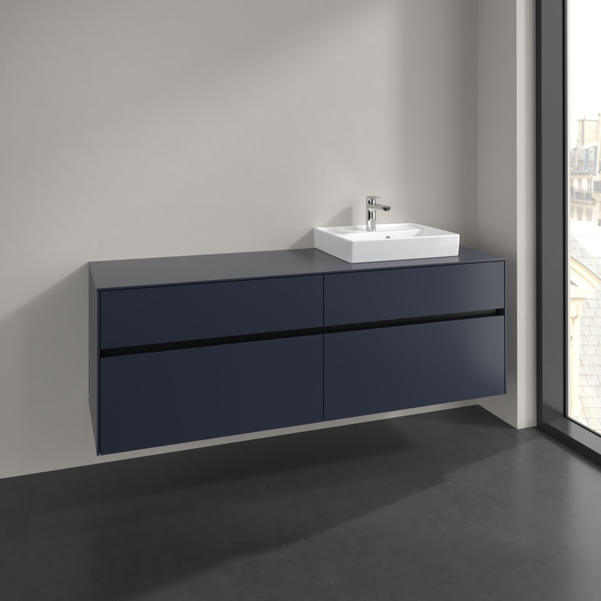 Villeroy und Boch Collaro Waschtischunterschrank C07900VQ 160x54,8x50cm, Waschtisch rechts, marine blue