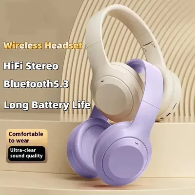 M5 Wireless Headset Bluetooth5.3 HiFi-Stereo-Ohrhörer Noise Cancelling Gaming-Stirnband faltbar mit Mikrofon-Ohrhörern