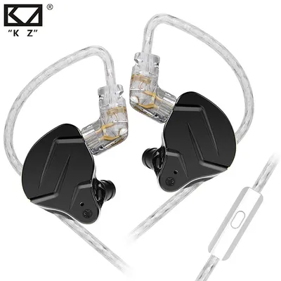KZ ZSN Pro X HiFi-Kopfhörer 1BA+1DD Hybrid-Treiber Bass Metal Sport Noise Cancelling Game-Kopfhörer mit abnehmbarem Audiokabel