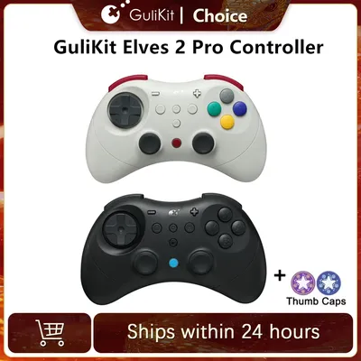 GuliKit Elves 2 Pro Wireless Gaming Controller für Switch 2, Windows, iOS und Android, Hall Joysticks, 1000 Hz Polling Rate Gamepad
