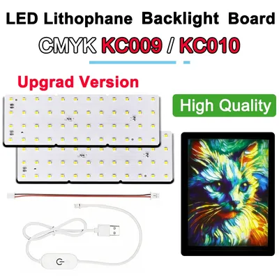 Für Bambu Lab Lithophan Led Panel CMYK Led-hintergrundbeleuchtung Bord PLA Grundlegende CMYK Lithophan Bundle 3D Druck Lithophan Foto
