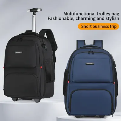 Reisewagen rucksack mit großer Kapazität und Rädern Rucksack Roll gepäck Business Laptop Handgepäck taschen tragen