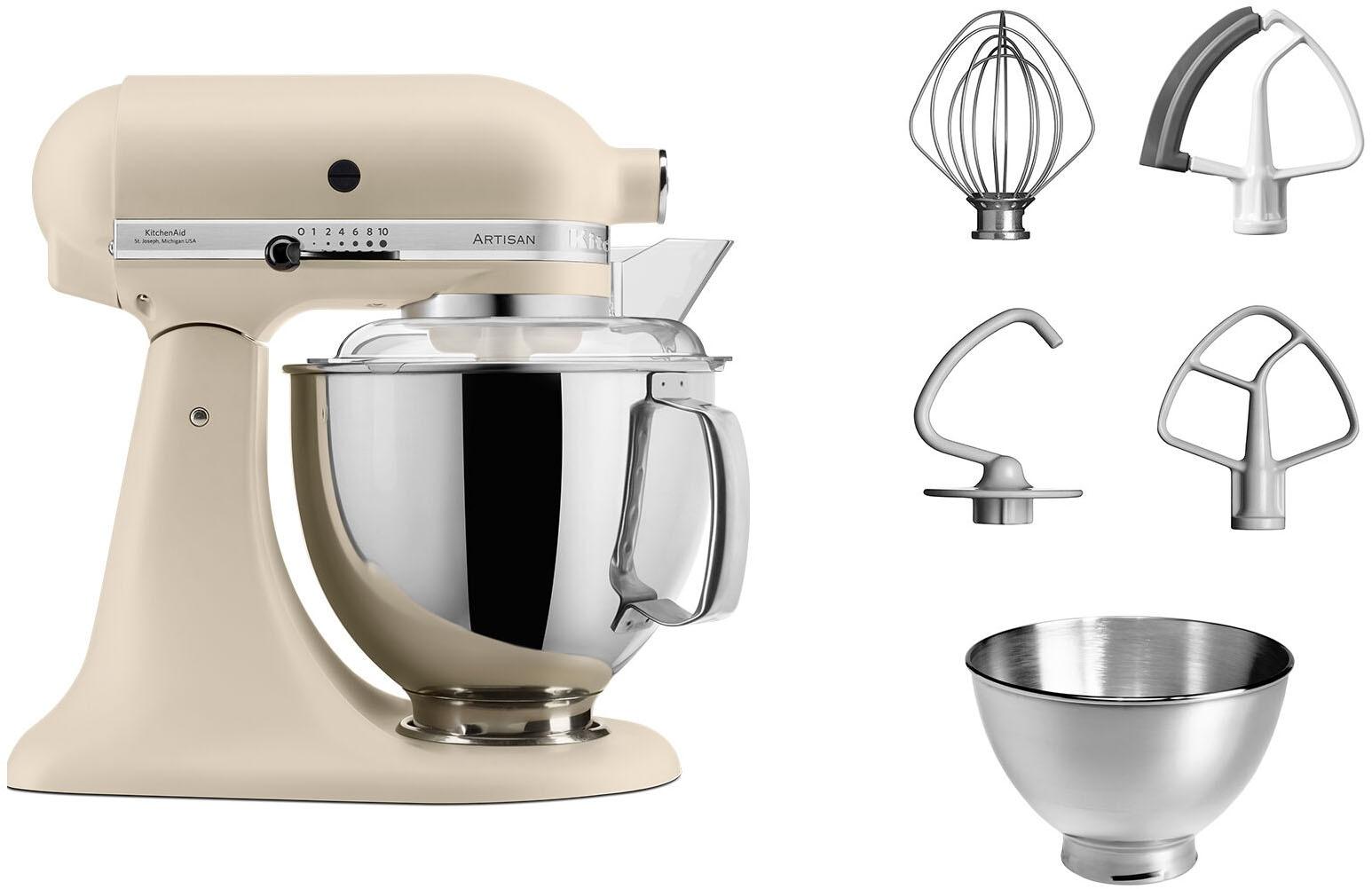 KITCHENAID Küchenmaschine "5KSM175PSE", fresh linen, B:24cm H:36cm T:37cm, Küchenmaschinen, mit Zubehör im Wert von ca. 112,-€ UVP, Küchenmaschine