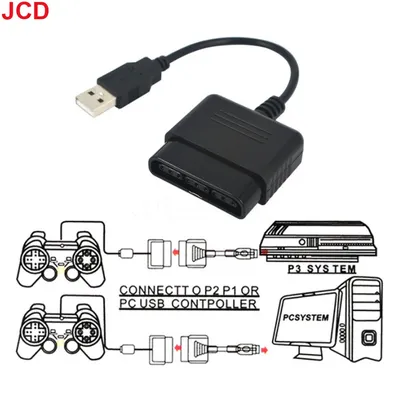 JCD 1PC USB Adapter Für PS2 zu PS3 PC Video Konverter Für Gaming Controller Hohe Qualität Langlebig Spiel zubehör