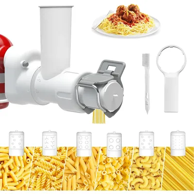 6-IN-1-Nudelmaschine für KitchenAid-Mixeraufsätze, für Kitchenaid-Nudelaufsatz für Kitchen Aid Standmixer
