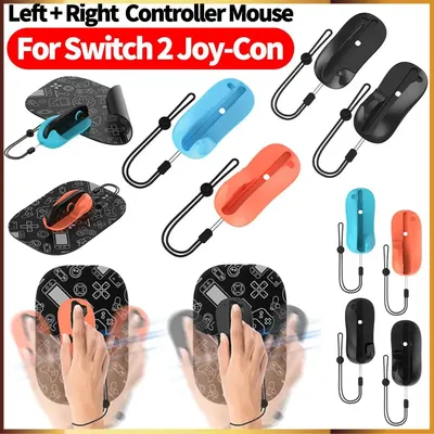 2/4/6PCS Gaming Controller Links + Rechts Controller Halterung Ständer Maus Ergonomische mit Maus Pad für Switch2 Joy-Con Gaming Maus