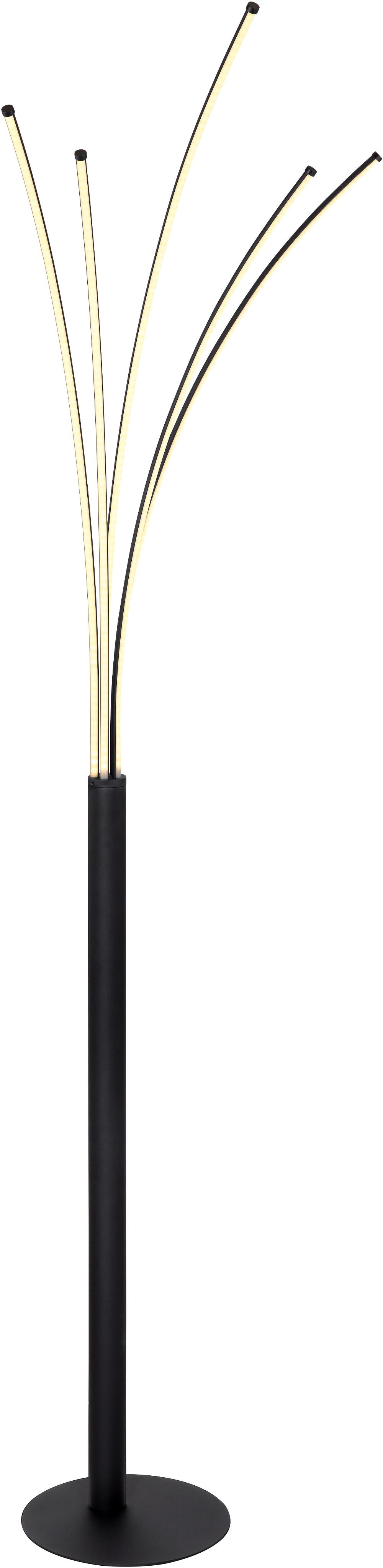 GLOBO LIGHTING LED Stehlampe "BIZZY", schwarz, Leuchten, Stehleuchte/Wohnzimmer/Schlafzimmer/Flur, LED Stehlampe