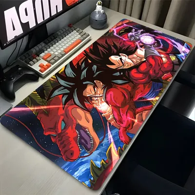 Mauspad Gamer Dragon Ball Z Computer Große XXL Schreibtisch Matte Tastatur Anime Gaming PC Zubehör Mousepad DBZ Gummi Teppich