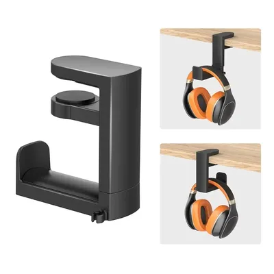 360 ° Rotierenden Kopfhörer Ständer Desktop Headset Halter PC Gaming Headset Schreibtisch Aufhänger Haken Für Kopfhörer Lagerung Hangin Organizer