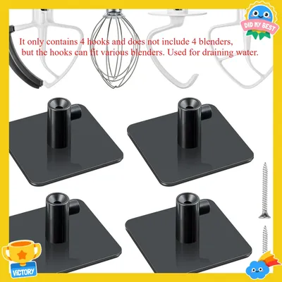 4 Stück Haken Racks Stand Mixer Beater Befestigung Halterung Halter für Kitchenaid Mixer Zubehör