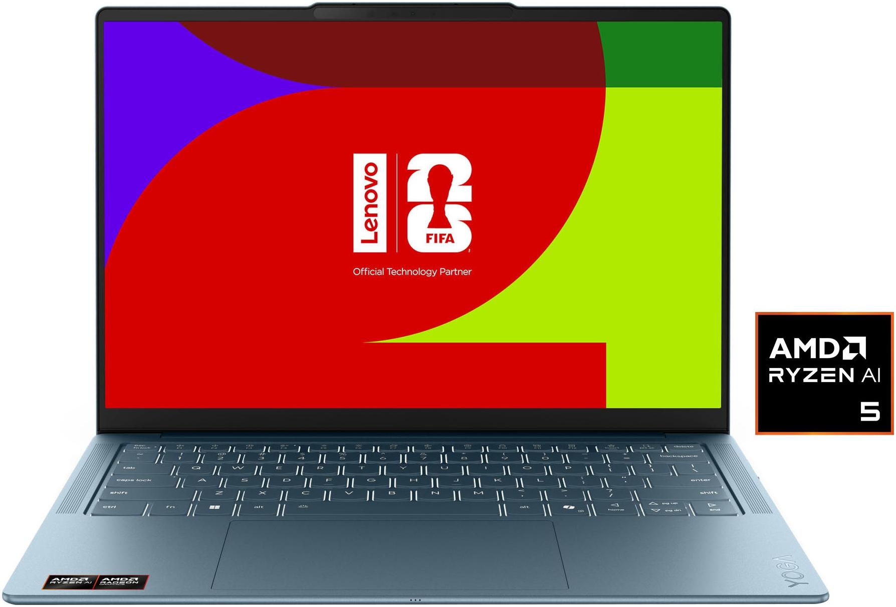 LENOVO Notebook "Yoga Slim 7 14AGP11", tidal teal, 16 GB RAM 512 GB SSD, Ryzen™ AI 5, Windows 11 Home, German, Notebooks