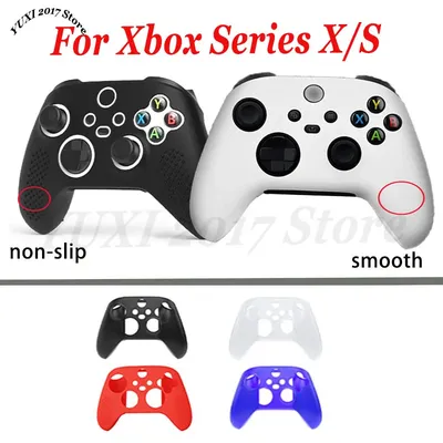 Zwei Arten von rutschfesten, weichen Silikon-Schutzhüllen, geeignet für XBOX Series X S Gaming Controller Shell-Zubehör