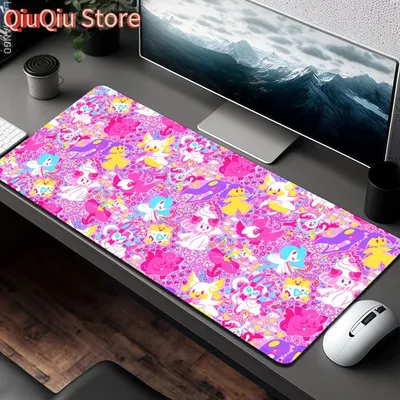 Geist Cartoon Tier P-POKEMON Deskmat Pad Maus Matten Gaming Pc Zubehör Mousepad Gamer Tastatur Computer Matte Tisch Schreibtisch Pads