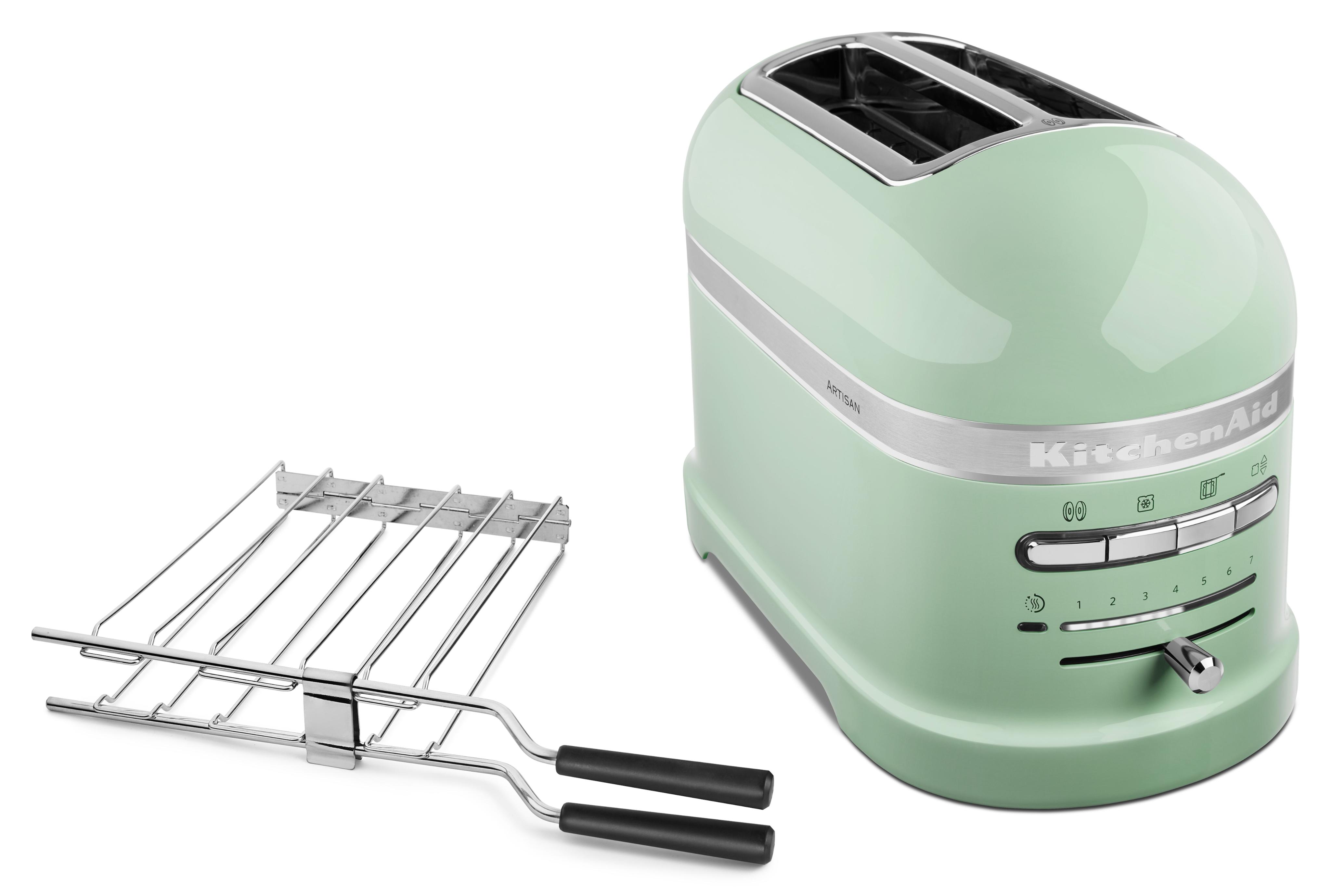 KITCHENAID Toaster "5KMT2204EPT Pistazie", pistazie, B:18cm H:22,5cm T:33cm, Toaster, mit Sandwichzange