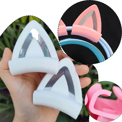 Kopfhörer Zubehör Katze Ohr Für Kopfhörer Gaming Headsets Befestigung Stereo Headset Dekoration Leichte Silikon Anhänger
