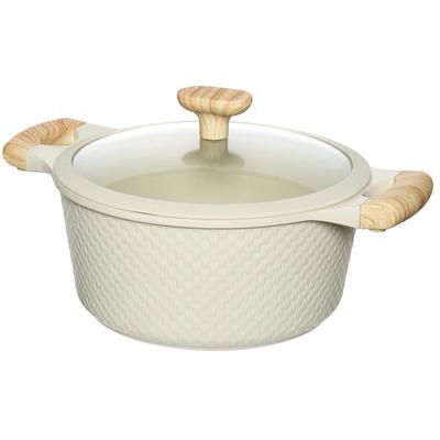 Bratentopf RESTO KITCHENWARE "Ran, Kochtopf antihaftbeschichtet und spülmaschinenfest", beige, B:24cm H:11,5cm L:35cm Ø:24cm, Töpfe, Bratentopf, Geeignet für alle Herdarten, auch Induktion, im Geschenkkarton