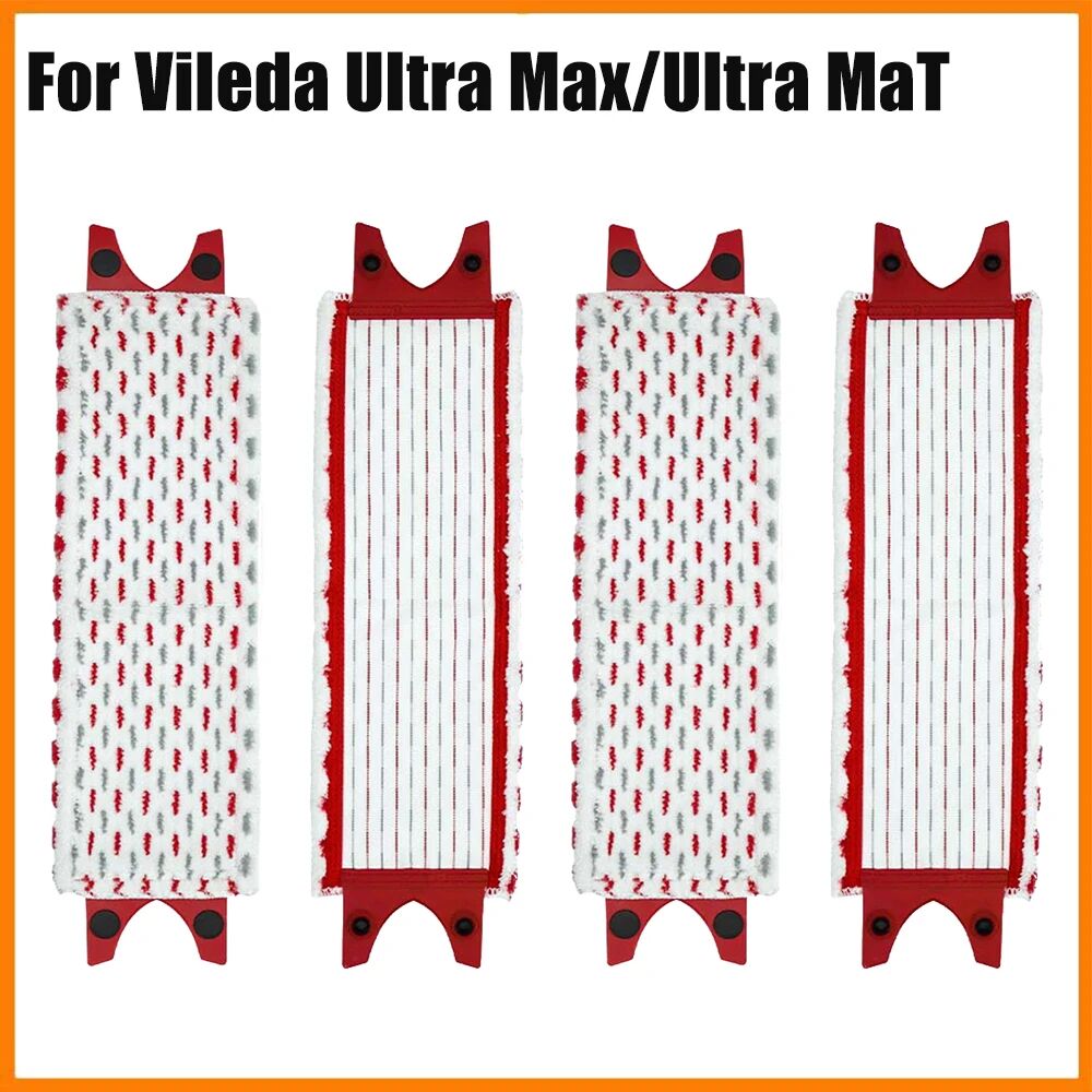 NONE Für Vileda UltraMax XL wiederverwendbares flaches Spin-Mopptuch, schnell trocknend, maschinenwaschbar, Mikrofaser-Bodenmopp-Pads, Zubehör, 51 x 14 cm