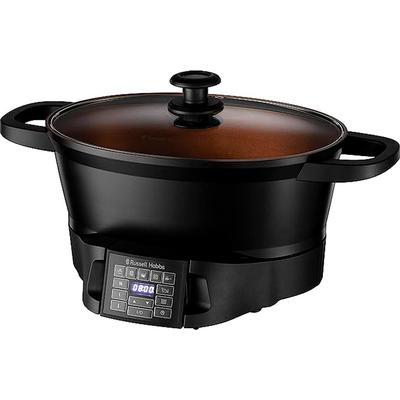 RUSSELL HOBBS Multikocher "28270-56", schwarz, B:18,11cm H:9,6cm T:8cm, Küchenmaschinen, 6,5 l,digitales Display, 8 Kochfunktionen, Spülmaschinengeeignet