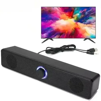 USB-betriebene Soundbar, PC-Soundbar, kabelgebundener und kabelloser Bluetooth-Lautsprecher für TV, PC, Laptop, Gaming, Heimkino, Surround-Audiosystem